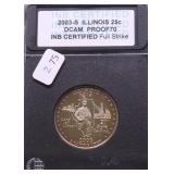 2003 S ILLINOIS PROOF DC QUARTER