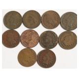 10 INDIAN HEAD CENTS