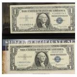 TWO SILVER CERTIFICATES