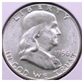 1956 CHICE BU FRANKLIN HALF DOLLAR