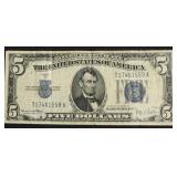 1934 5 $ SILVER CERTIFICATE VF