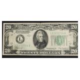 1934 20 $ FEDERAL RESERVE NOTE XF