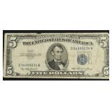 5 $ SILVER CERTIFICATE VF