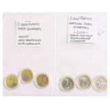 6 GOLD PLATED NATIONAL PARKS QUARTERS