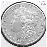 1881 CC MORGAN DOLLAR AU