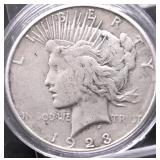 1923 S PEACE DOLLAR VF