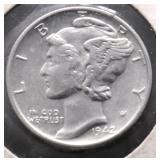 1942 PROOF MERCURY DIME
