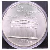 1974 CANADA SILVER 10 DOLLARS GEM