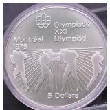 1976 CANADA SILVER 5 DOLLARS GEM