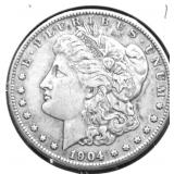 1904 S MORGAN DOLLAR XF