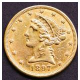 1897 HALF EAGLE JEWELRY GRADE