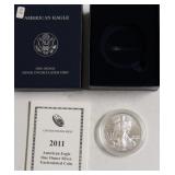 2011 W SILVER EAGLE W BOX PAPERS