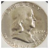1959 D CHOICE BU FRANKLIN HALF DOLLAR