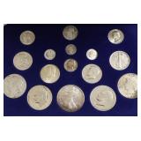 100 YEARS OF US SILVER COINS