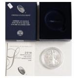 2018 W SILVER EAGLE W BOX PAPERS