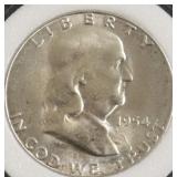 1954 S CHOICE BU FRANKLIN HALF DOLLAR