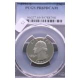 1991 S PCGS PF69DC WASHINGTON QUARTER