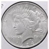 1924 PEACE DOLLAR AU