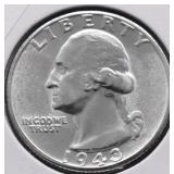 1943 D GEM BU WASHINGTON QUARTER