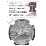 1995 P NGC PF69UC TRACK& FIELD SILVER DOLLAR