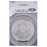 1886 CAC MS63 MORGAN DOLLAR