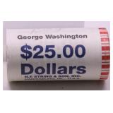 GEM BANK ROLL OF PRESIDENT DOLLARS