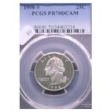 1998 S PCGSPF79DC WASHINGTON QUARTER