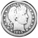 1895 S BARBER QUARTER VG