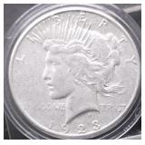 1923 S PEACE DOLLAR VF