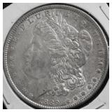 1889 MORGAN DOLLAR AU