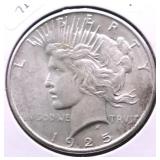 1925 PEACE DOLLAR AU
