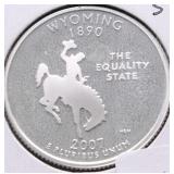 2007 S PROOF SILVER WASHINGTON QUARTER