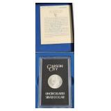 1884 CC CHOICE BU  GSA MORGAN DOLLAR W BOX PAPERS