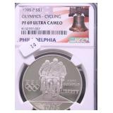 1995 P NGC PF69UC CYCLING SILVER DOLLAR
