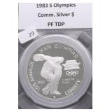 1983 S PROOF OLYMPIC SILVER DOLLAR