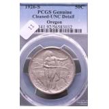 1926 S PCGS UNC DETAILS OREGON HALF DOLLAR
