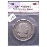 1892 COLUMBIAN EXPO HALF DOLLAR VF