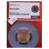 2025 D NGC MS66 RED LINCOLN CENT