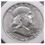 1954 D GEM BU FBL FRANKLIN HALF DOLLAR