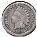 1864 INDIAN HEAD CENT VG