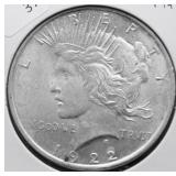 1922 PEACE DOLLAR XF