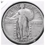 1926 S STANDING QUARTER VF