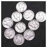10 MERCURY DIMES