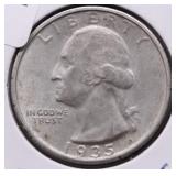 1935 S CHOICE BU WASHINGTON QUARTER