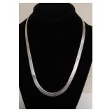 STERLING SILVER FLAT NECKLACE