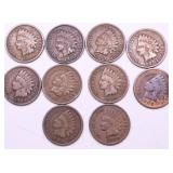10 INDIAN HEAD CENTS