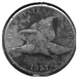 1857 FLYING EAGLE CENT AG