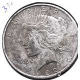 1922 D PEACE DOLLAR VF