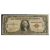 1$ WW2 EMERGENCY SILVER CERTIFICATE HAWAII F