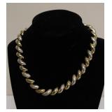 61.9 STERLING SILVER CHOKER NECKLACE